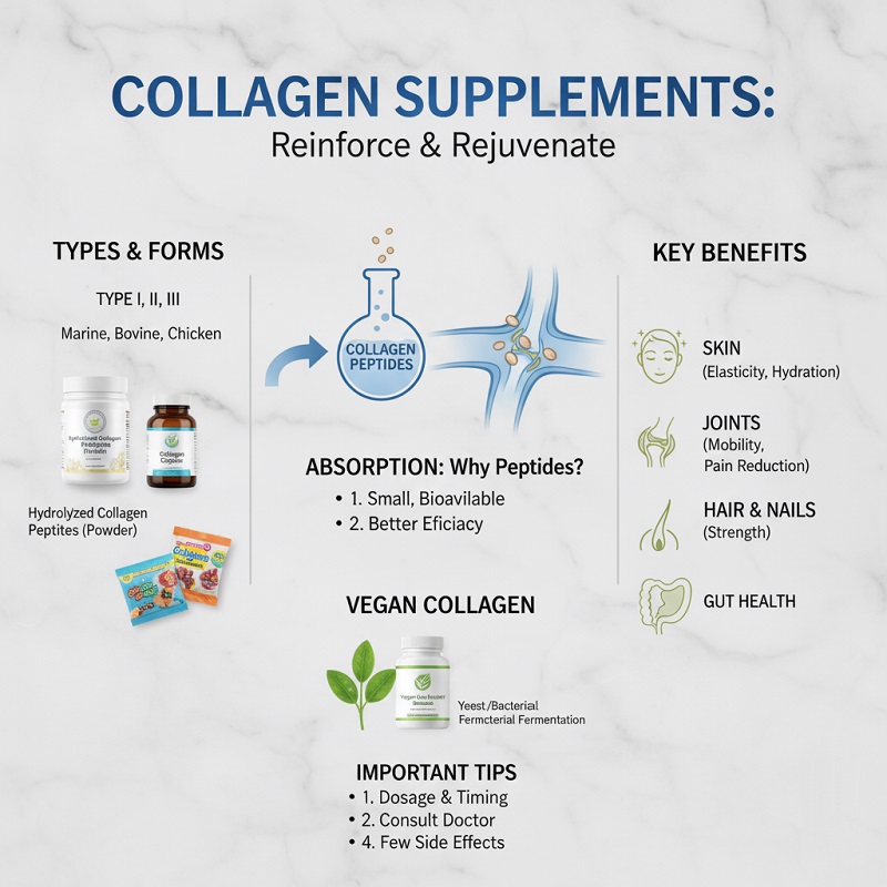 مکمل‌های کلاژن راهی برای تقویت و بازسازی